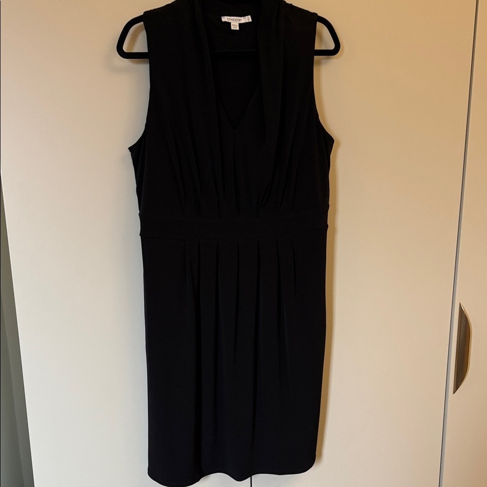 Chico's Elegant Black Midi Dress